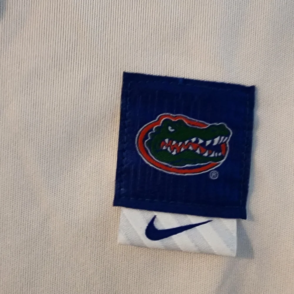 Men's Nike Gator White/Royal Striped‎ Polo shirt NWT sz XL